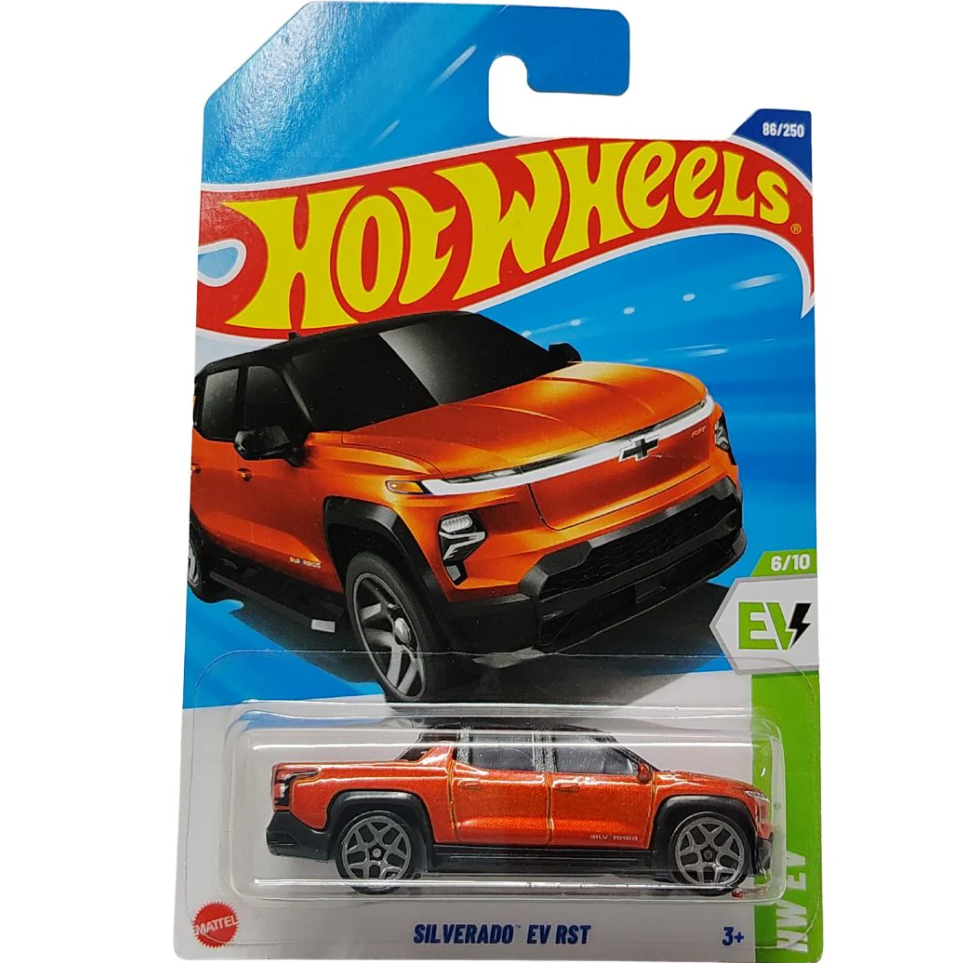 Hot Wheels Mainline Chevrolet Silverado EV RST – 1:64 Scale Diecast Truck
