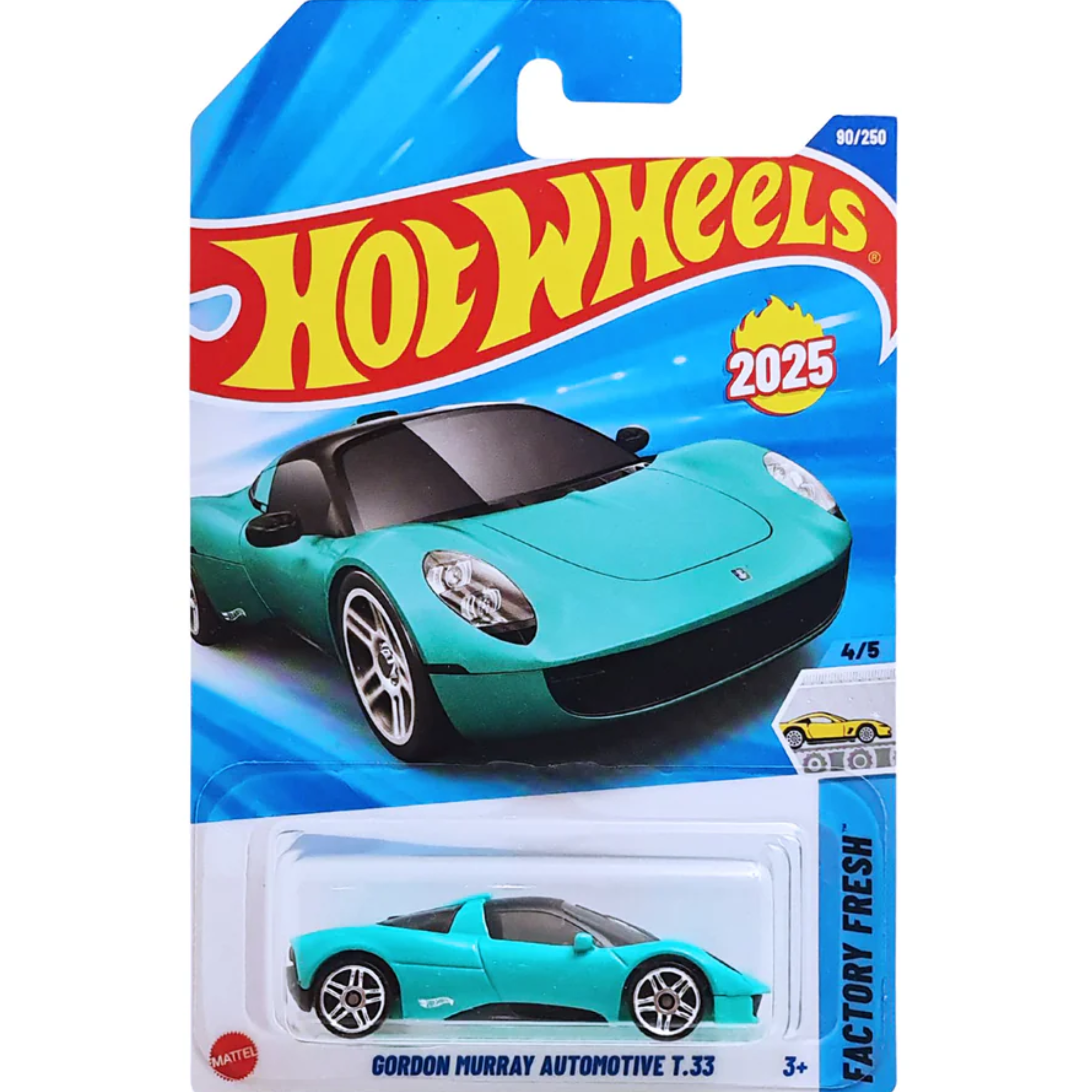 Hot Wheels Mainline Gordon Murray T.33 – 1:64 Scale Diecast Hypercar