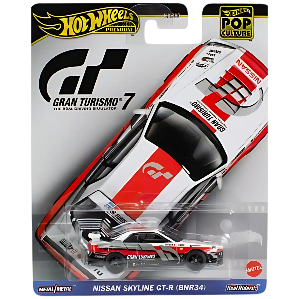 Hot Wheels Premium – Nissan Skyline GTR BNR34 (Gran Turismo) | JDM Diecast 1:64 Car Culture